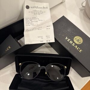 Versace Black and Gold Sunglasses